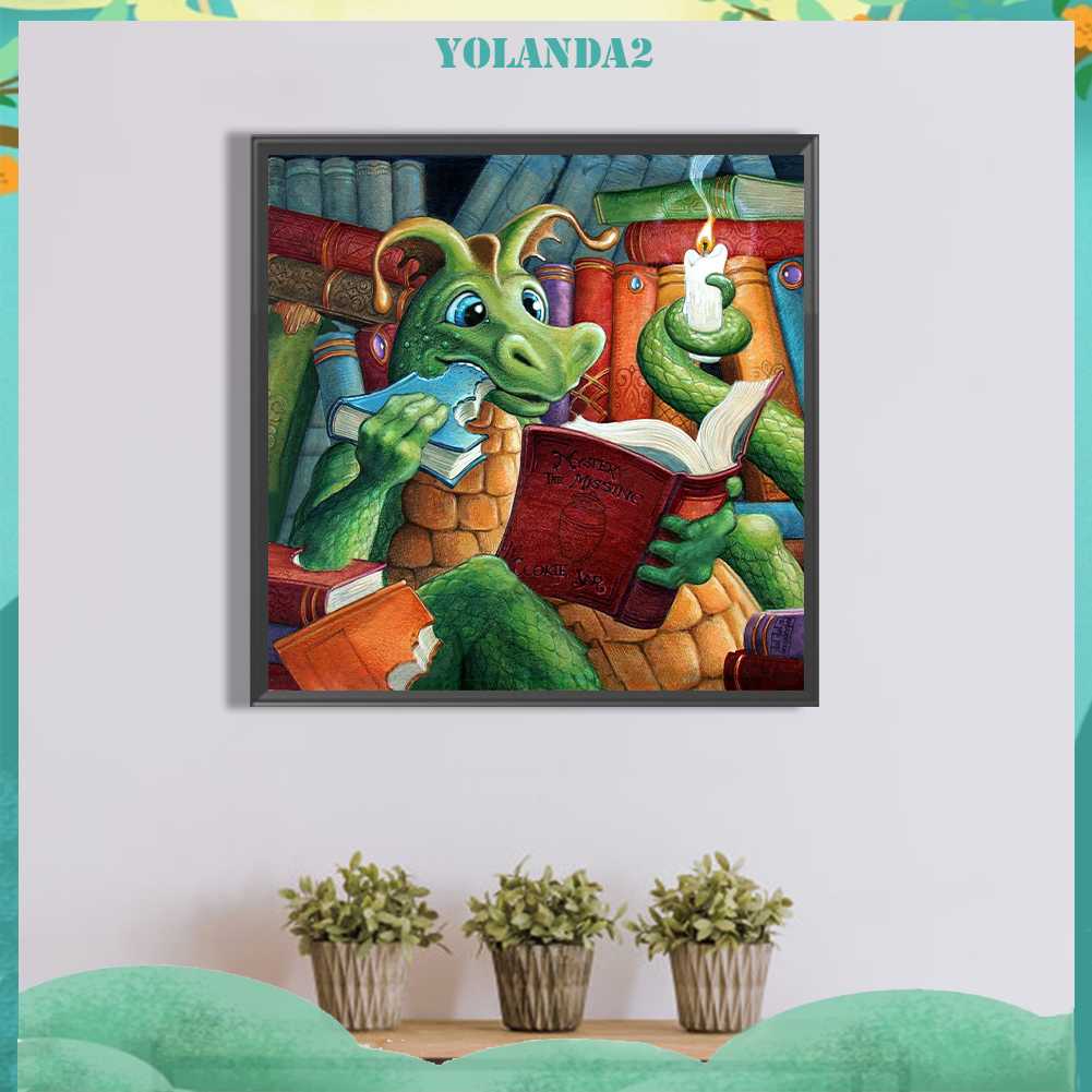 Tranh Đính Đá Kim Cương Toàn Bộ 5D DIY Hình Vẽ Khủng Long