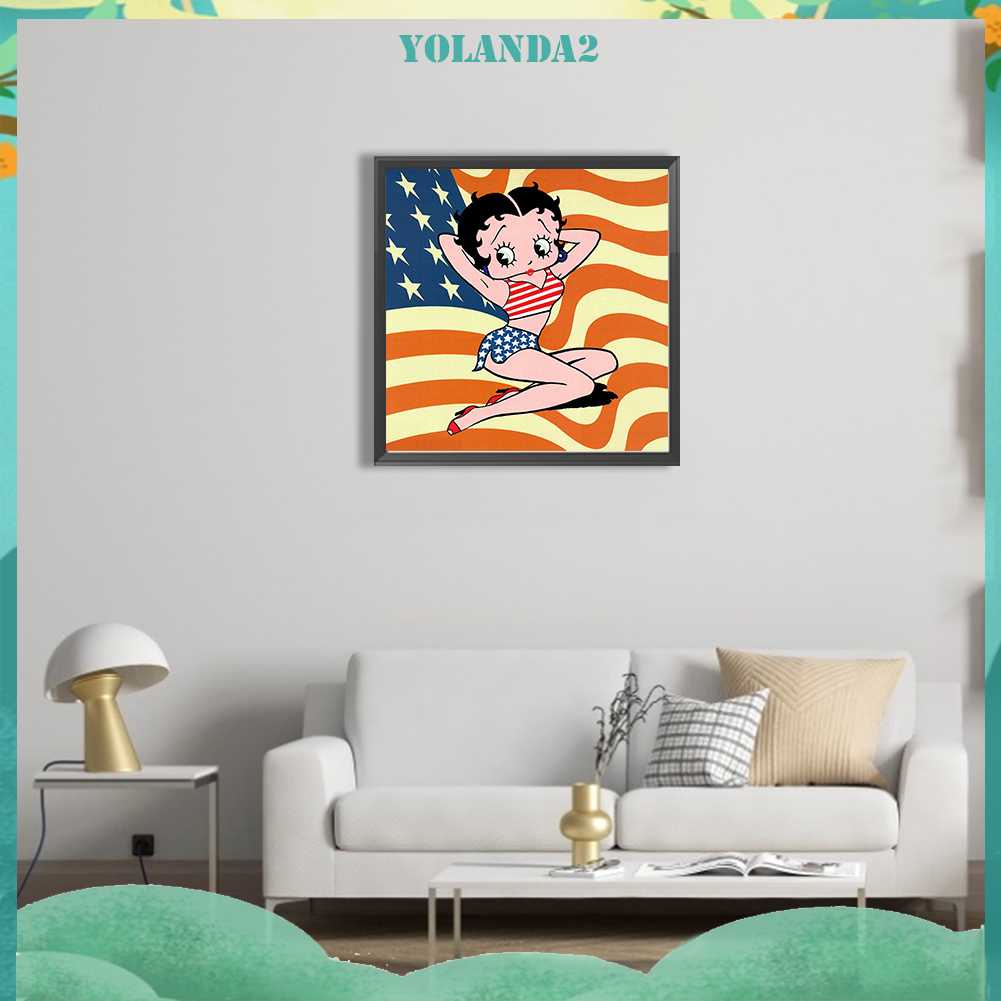 Tranh Đính Đá Kim Cương Toàn Bộ 5D DIY Hình Búp Bê