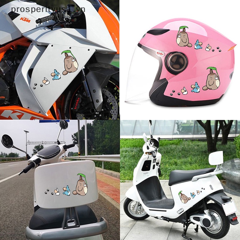 1 Miếng Dán Trang Trí Xe Hơi / Xe Máy Hình Totoro Hạt Oak [VN] 1 Cái