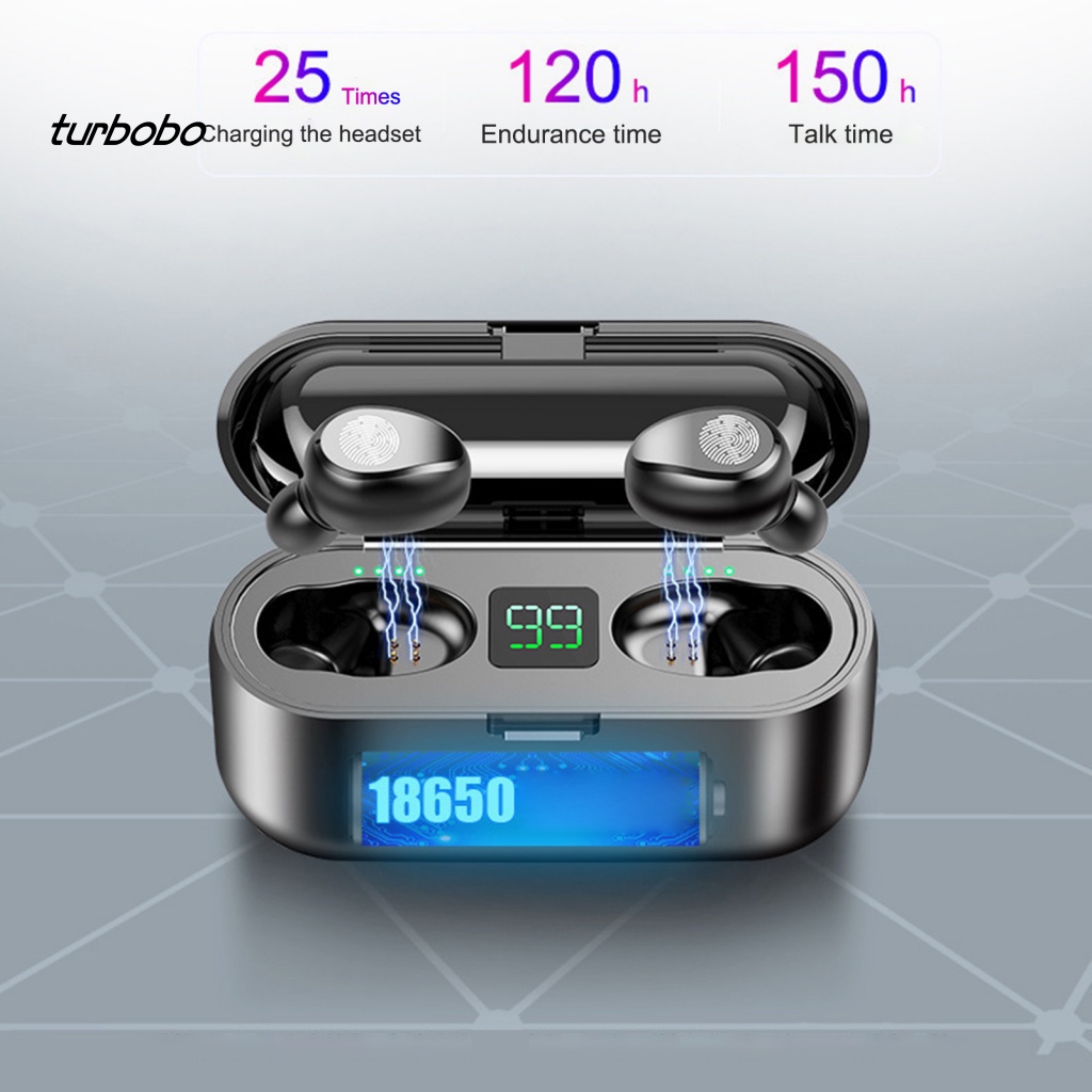 Tai Nghe Nhét Tai Không Dây F9-34 CVC8.0 Màn Hình LED Âm Thanh Trung Thực Cao Chống Ồn Có Thể Thay Đổi Được 5.0