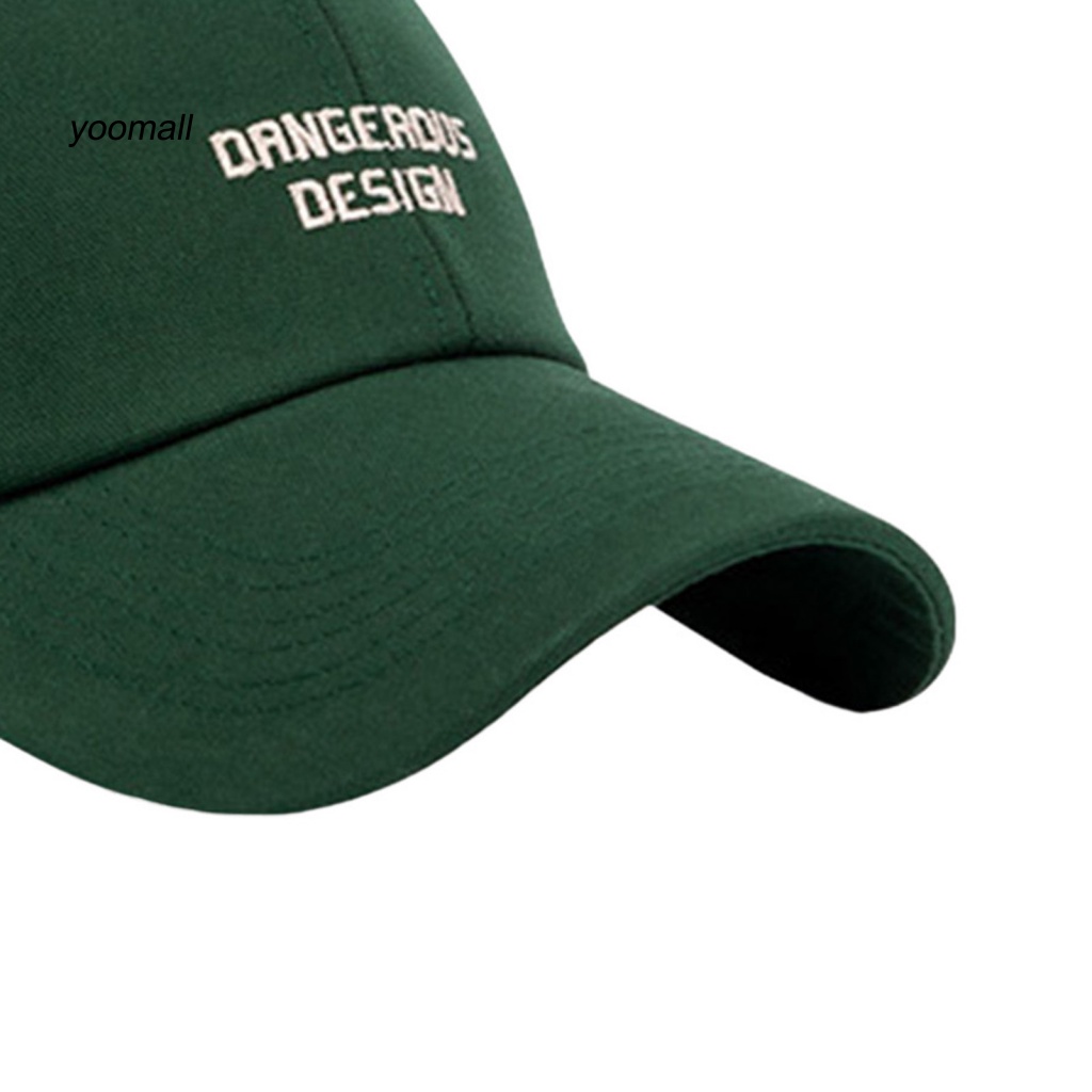 Mũ Lưỡi Trai Màu Trơn Thêu Chữ Phong Cách Hip Hop Hàn Quốc Cho Nữ