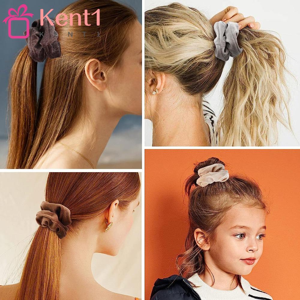 Dây Cột Tóc Co Giãn Bọc Nhung Thời Trang Cho Nữ 1 Tuổi