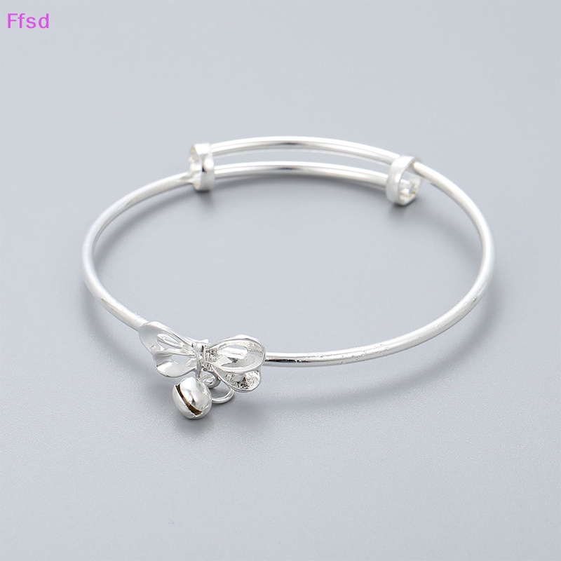 {Ffsd} Vòng Tay Bạc Hình Nơ Có Thể Điều Chỉnh Kích Thước Thời Trang Nữ Làm Quà Tặng Đám Cưới / Tiệc Tùng