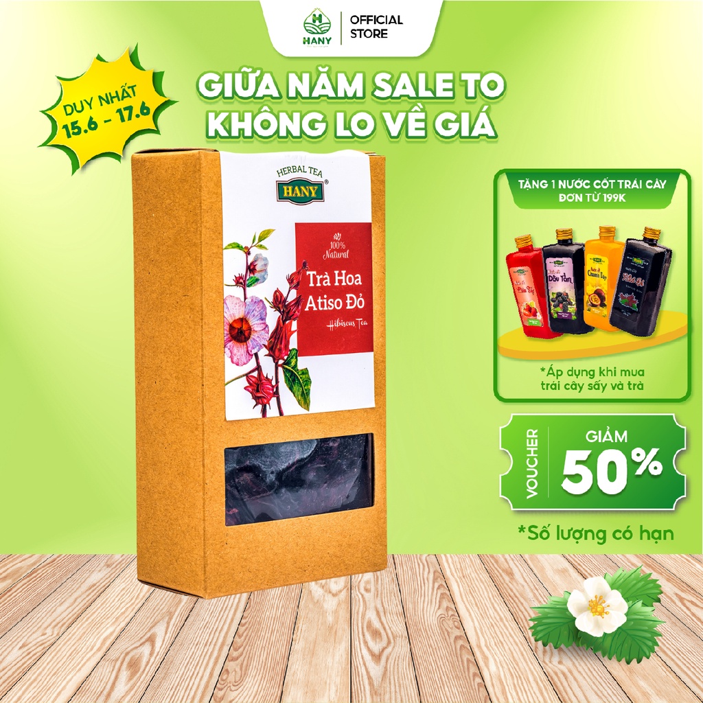 Trà Hoa Atisô Đỏ Sấy HANY 50g Đặc Sản Đà Lạt