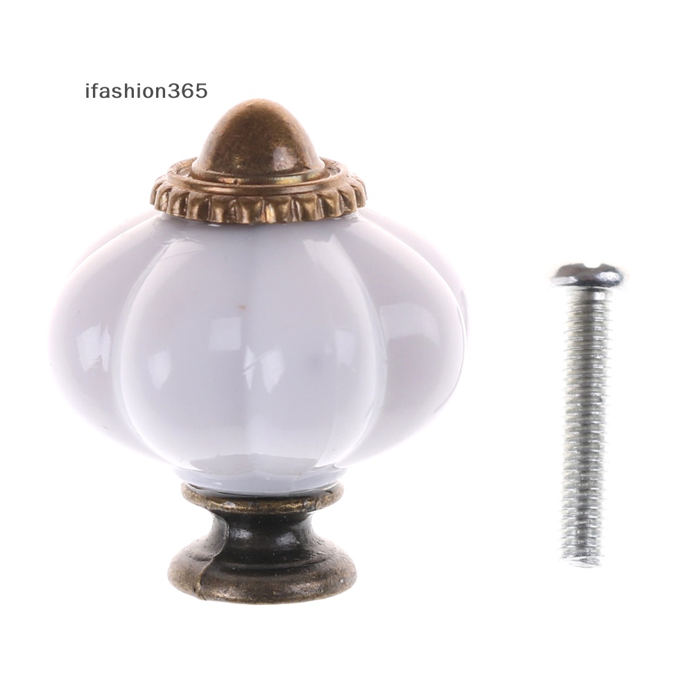 Tay Nắm Cửa Tủ Màu Trắng Phong Cách Vintage Thời Trang ifashion365