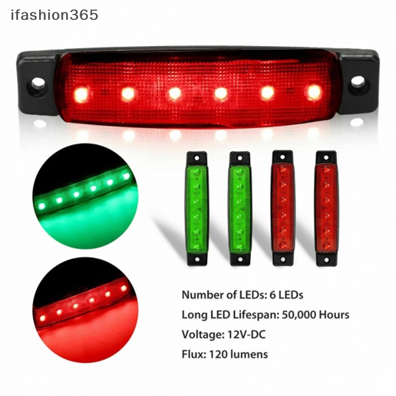 Set 4 Đèn Định Vị DC12V ifashion365 Chống Thấm Nước Chống Va Chạm Cho Tàu Thuyền