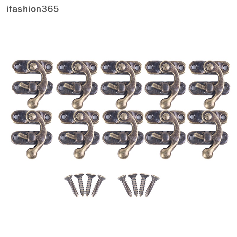 Chốt Khóa Hộp Rượu / Trang Sức Cỡ Nhỏ Màu Bạc Kèm Ốc Vít Tiện Dụng Thời Trang ifashion365