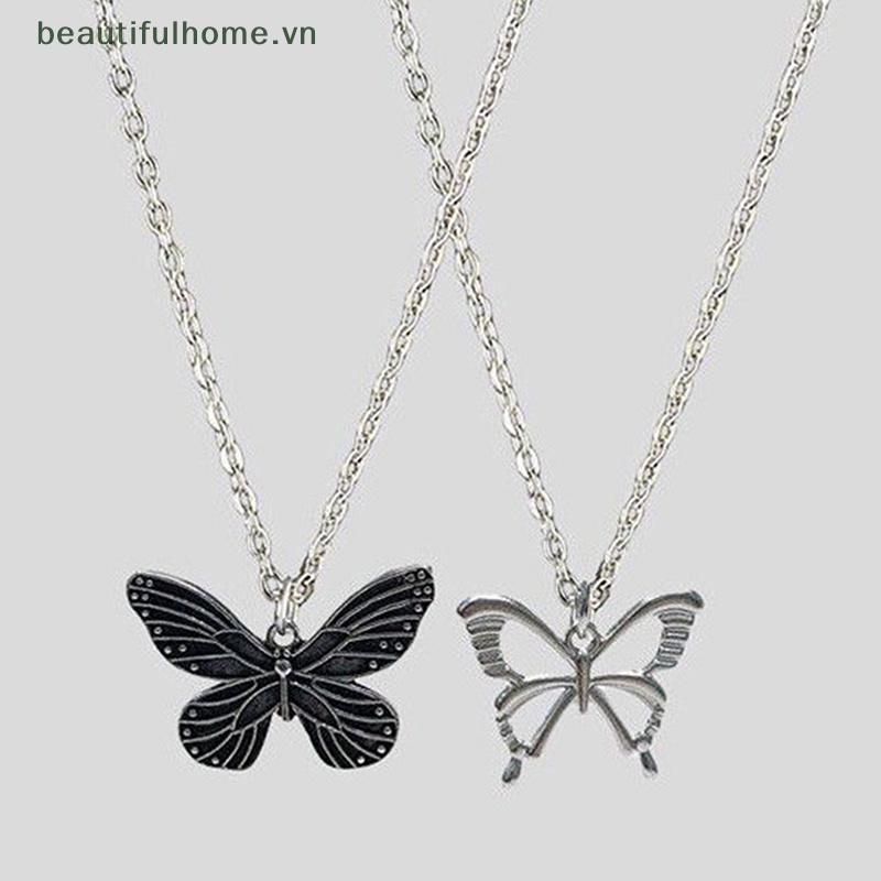 Vòng cổ Mặt Hình Bướm Rỗng Phong Cách Vintage Thời Trang Cho Nữ