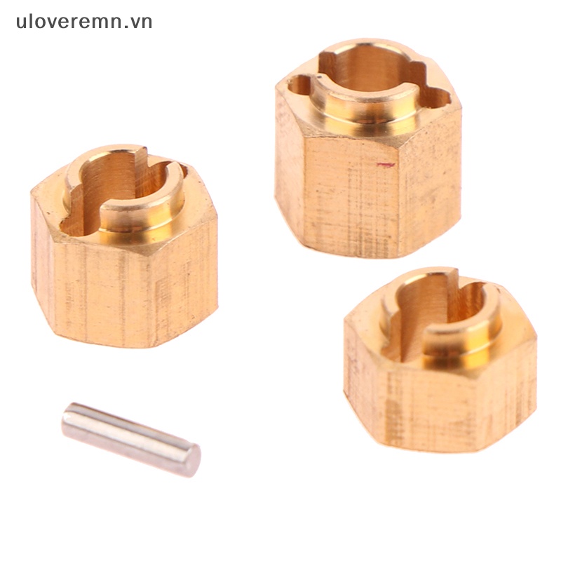 Đầu Nối Dài Trục Bánh Xe Bằng Đồng Thau 4 / 5 / 6mm Cho Mô Hình Xe Điều Khiển 1 / 18