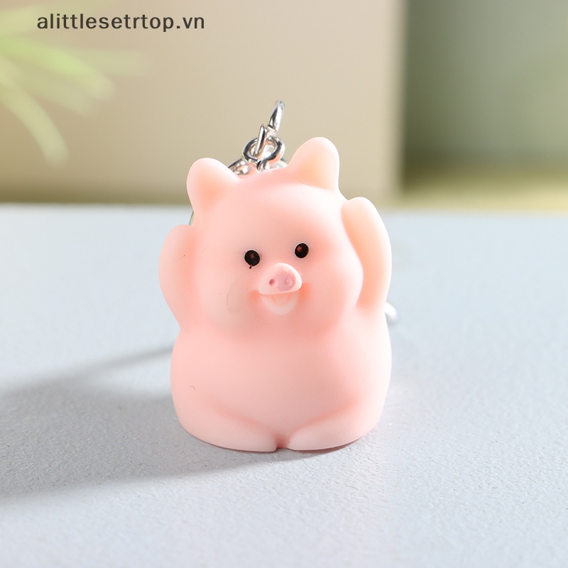 Móc Chìa Khóa Hình Heo Hồng Dễ Thương