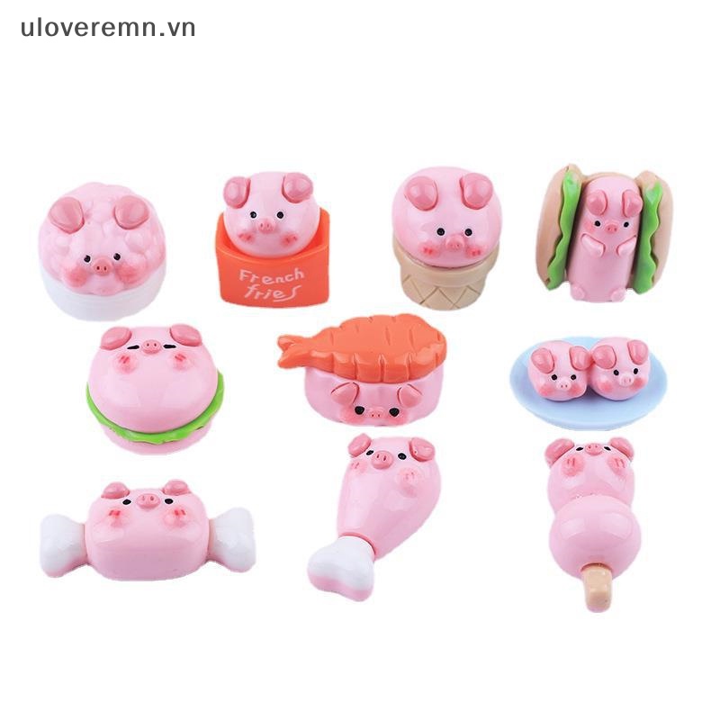 Phụ Kiện Trang Trí Điện Thoại / Để Bàn Hình Chú Heo Hồng Hoạt Hình 3D Bằng Nhựa Resin DIY