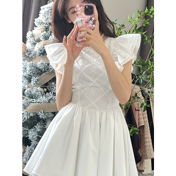 Mùa Hè Mới Của Phụ Nữ Váy Trắng Hở Lưng