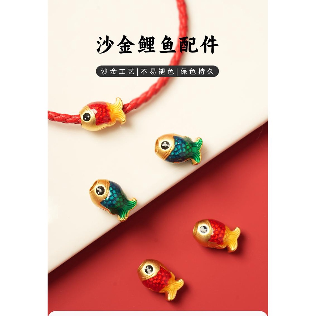 Hạt Xỏ Màu Vàng Cát Phụ Kiện Làm Trang Sức Thủ Công diy