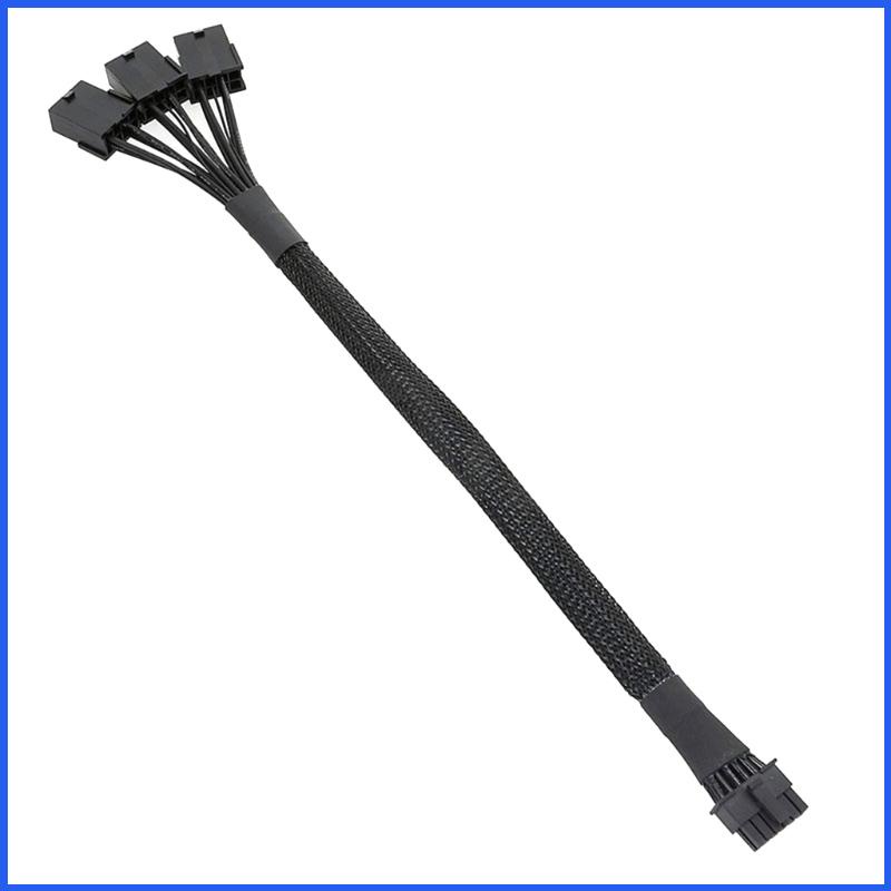 Cáp ChuyểN ĐổI Mở RộNg 16Pin Pci-E GPU Mini 12 + 4 Pin Sang 3x8Pin
