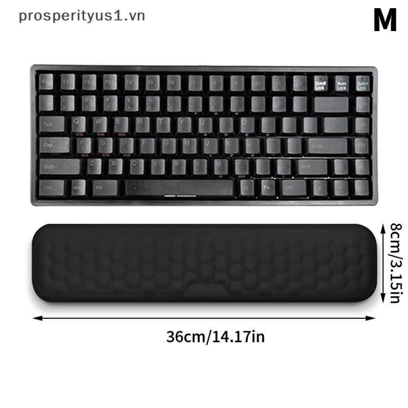 [prosperityus1] Miếng Lót Chuột Và Bàn Phím Bảo Vệ Cổ Tay Kết Cấu Cotton Mát Xa [VN]