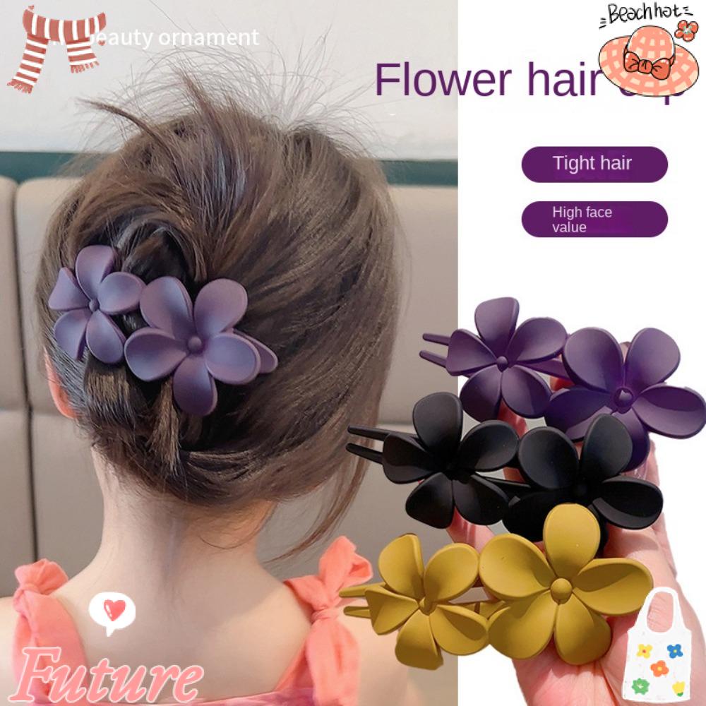 Bộ 4 Kẹp Tóc Trang Trí Hình Bông Hoa Xinh Xắn Dành Cho Nữ