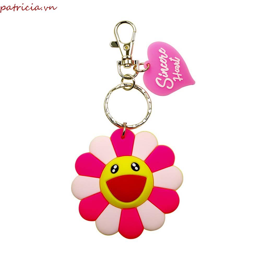 Móc Khóa Cao Su Hình Hoa Cười Ngọt Ngào Thời Trang