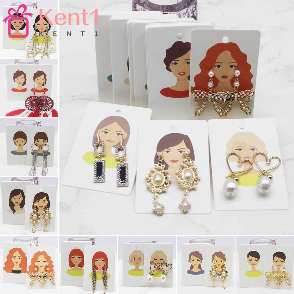 100 Giấy Gói Bông Tai Hình Truyện Tranh 6cm * 9cm