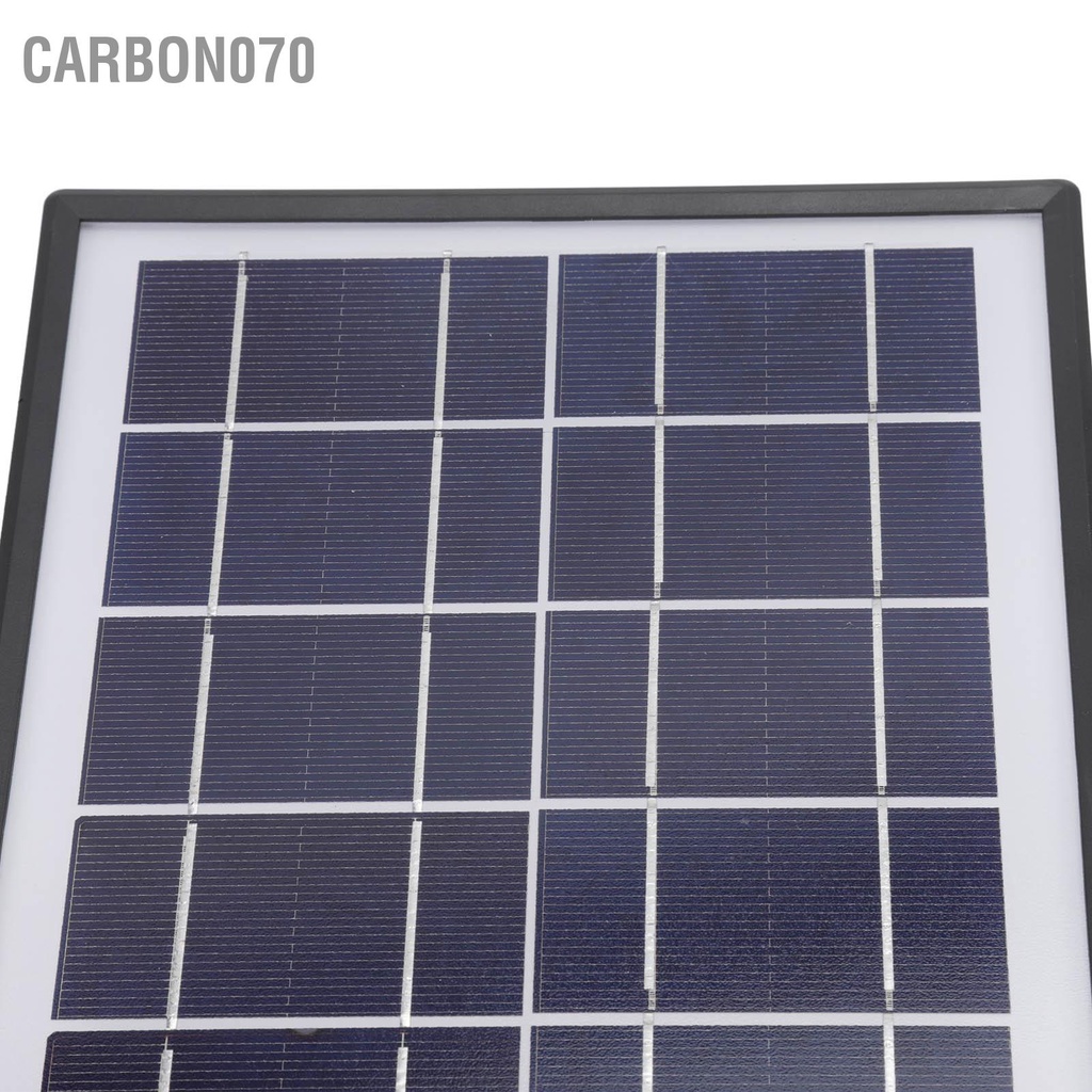 Carbon070 Bảng điều khiển năng lượng mặt trời 6W 6V Đa tinh thể Silicon Bộ sạc di động bền cho đèn điện thoại gia dụng