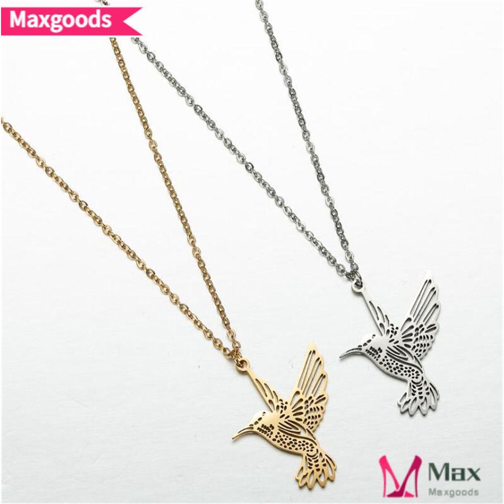 Maxg Hummingbird Vòng Cổ Phụ Nữ Mới|Mặt Dây Chuyền Hình Chú Chim Dễ Thương Xinh Xắn