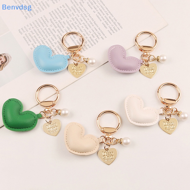 Benvdsg &gt; Móc Chìa Khóa Bằng Da PU Hình Trái Tim Nhiều Màu Sắc Sáng Tạo Thời Trang Dành Cho Nữ