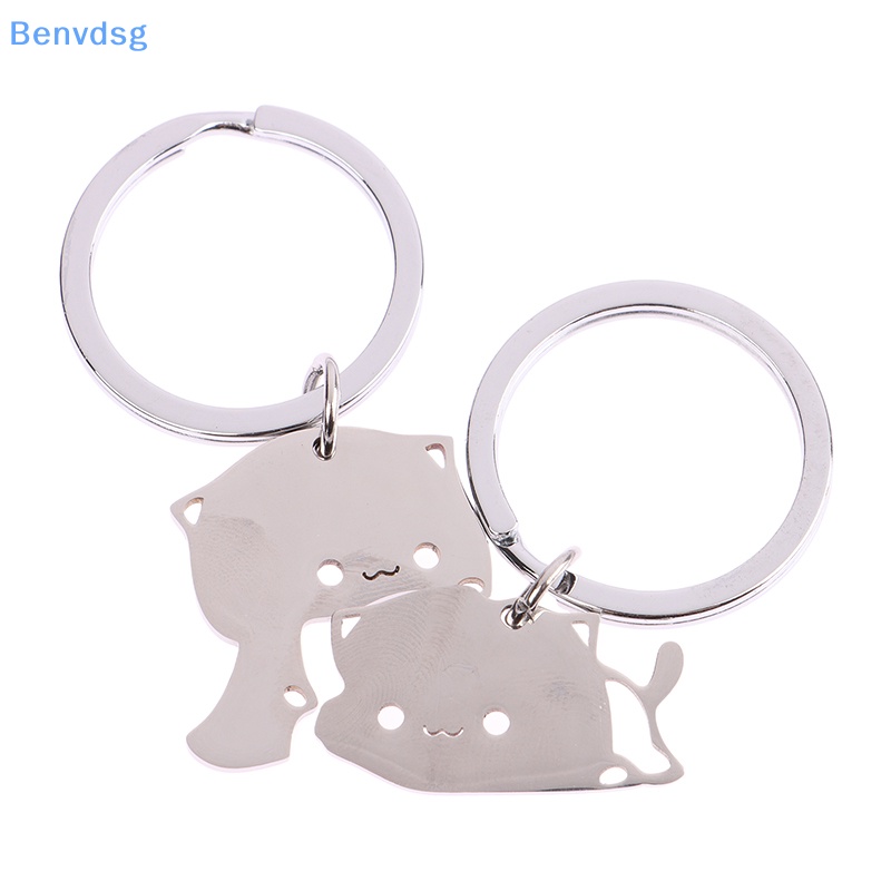 Benvdsg > Móc Khóa Hình Mèo Hoạt Hình Bằng Thép Không Gỉ Trang Trí Túi Xách