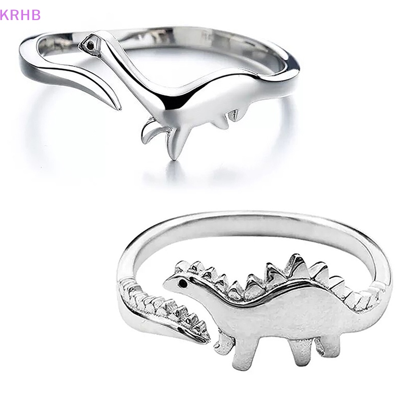 Nhẫn Hợp Kim Hình Khủng Long Phong Cách Cổ Điển Cho Nam Và Nữ Mới