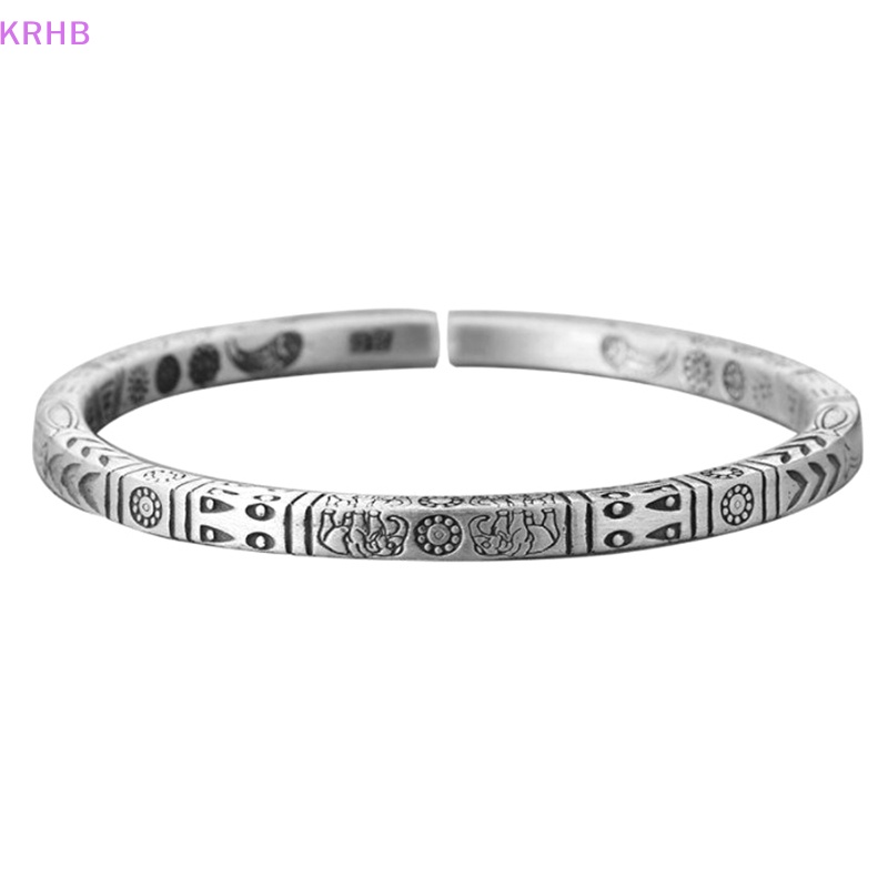 Vòng Tay Dạng Xoắn Bằng Bạc Phong Cách Boho Thời Trang Cho Nam Và Nữ Mới