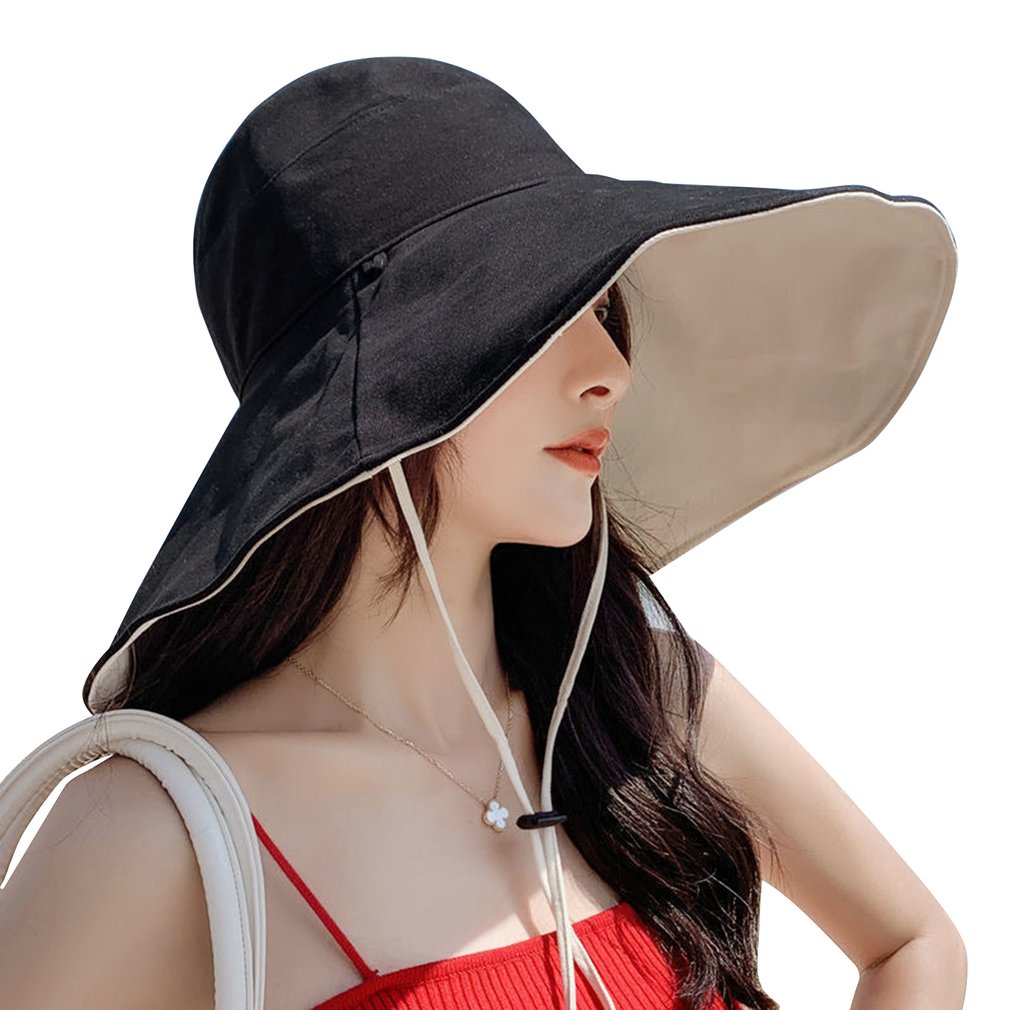 =Christmas=Sun Hat Women Wide Brim UPF 50+Anti-UV Protection Hiking Fisherman Cap