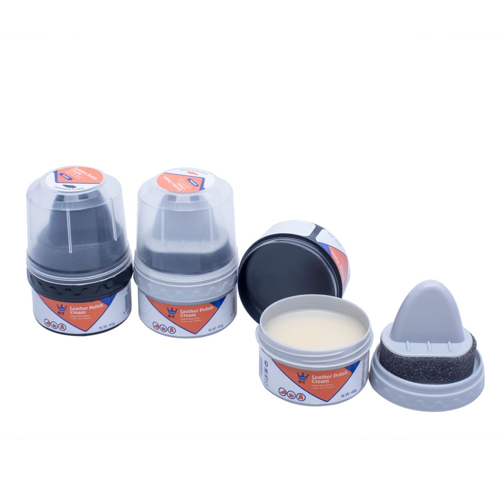 Sáp Đánh Giày Đi Kèm Với Miếng Bọt Biển Sáp Làm Sạch Giày Boot Da Kem Đánh Bóng Bảo Dưỡng Và Đổi Mới Da Đánh Bóng Kem Sáp Đánh Giày 40g homelove