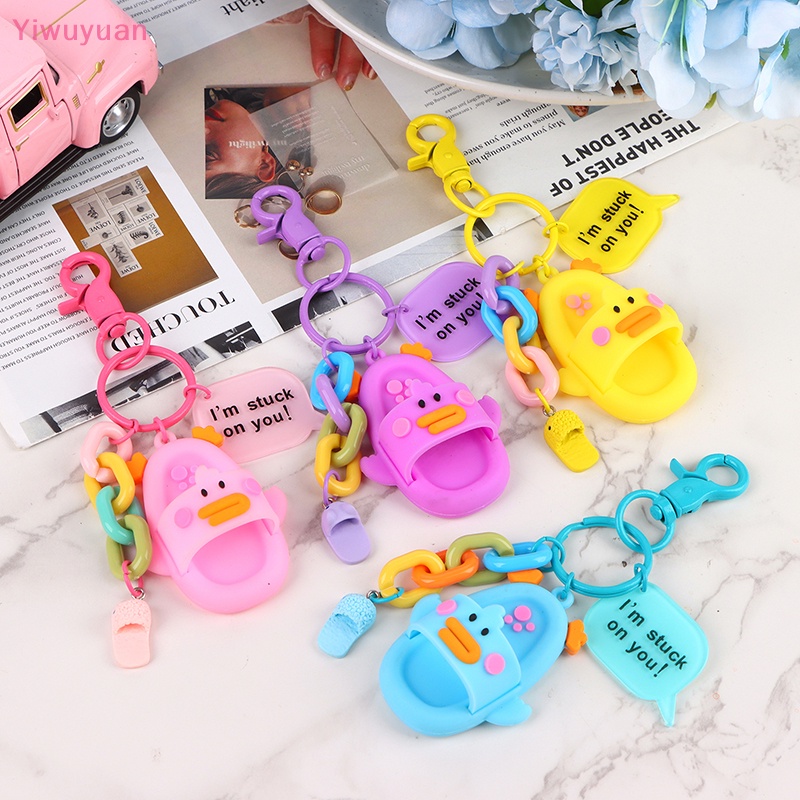 < Yiwuyuan > Móc Chìa Khóa Hình Búp Bê Hoạt Hình Dễ Thương Trang Trí Ba Lô / Ô Tô