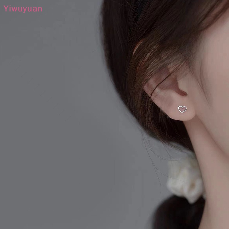 1 Đôi Khuyên Tai Xoắn Ốc Hình Trái Tim Đơn Giản Thời Trang Cho Nữ