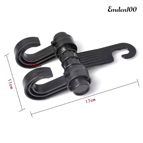 [EMDEN] Giá Đỡ Túi Mua Sắm Hai Móc Treo Lưng Ghế Ô Tô