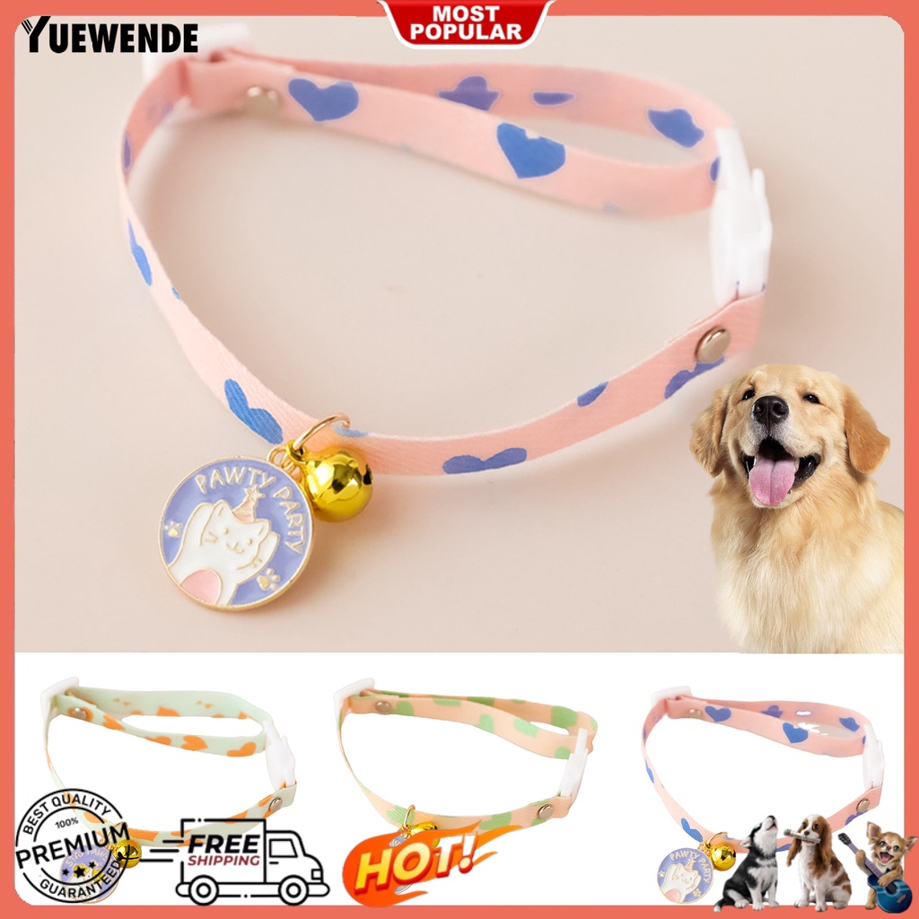 Yq.e Vòng Cổ Co Giãn Cao Trang Trí Chuông Thời Trang Cho Thú Cưng