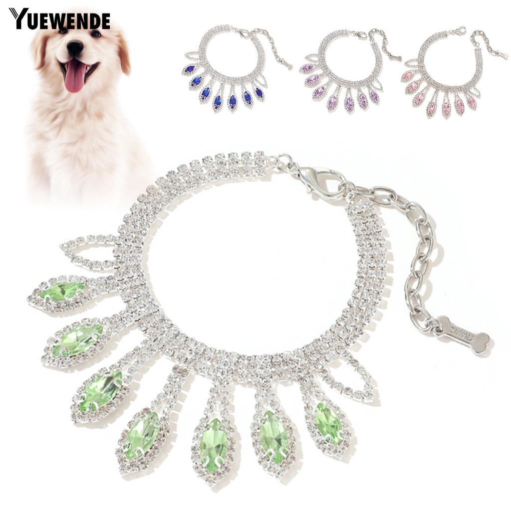 Yq.e Vòng cổ Mặt Hình Động Vật Nhỏ Lấp Lánh Bề Mặt Mịn Cho Thú Cưng