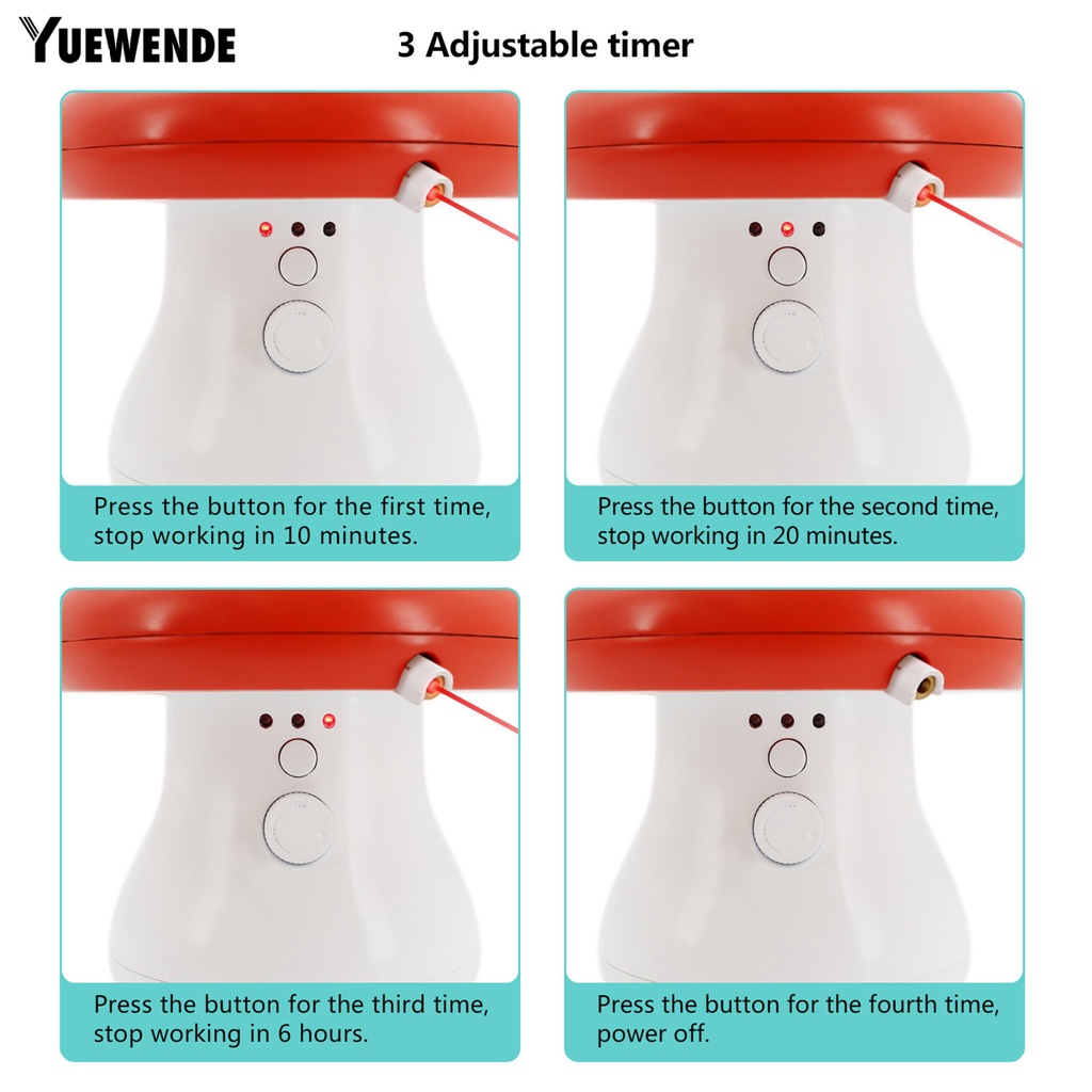 Đồ Chơi Xoay Tự Động Có Đèn LED 3 Chế Độ Định Vị Cho Mèo Cưng