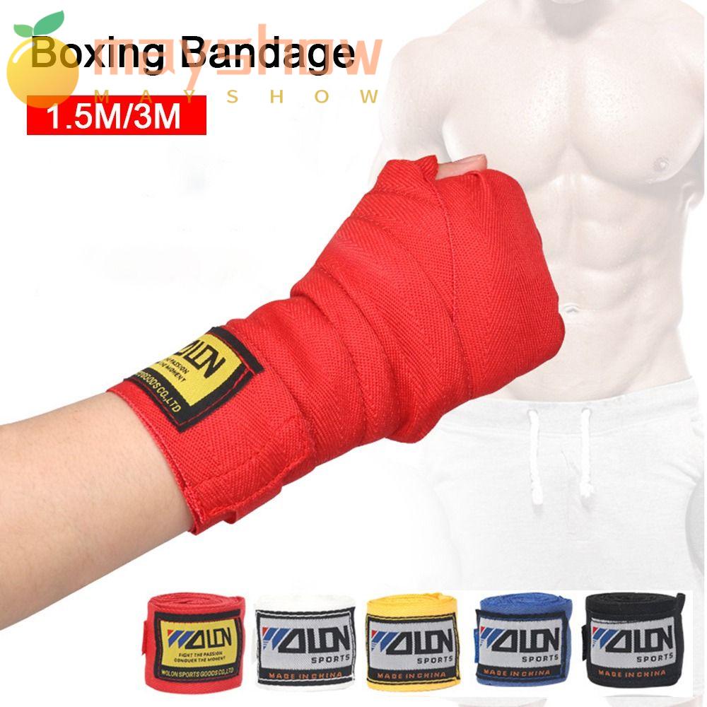 2 Cuộn Băng Quấn Bảo Vệ Cổ Tay Tập Boxing Nhiều Màu