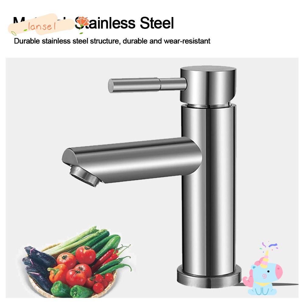 Vòi Nước Bồn Rửa Đơn Thiết Kế Lỗ Đơn Giản Siêu Bền Tiện Dụng Cho Nhà Tắm