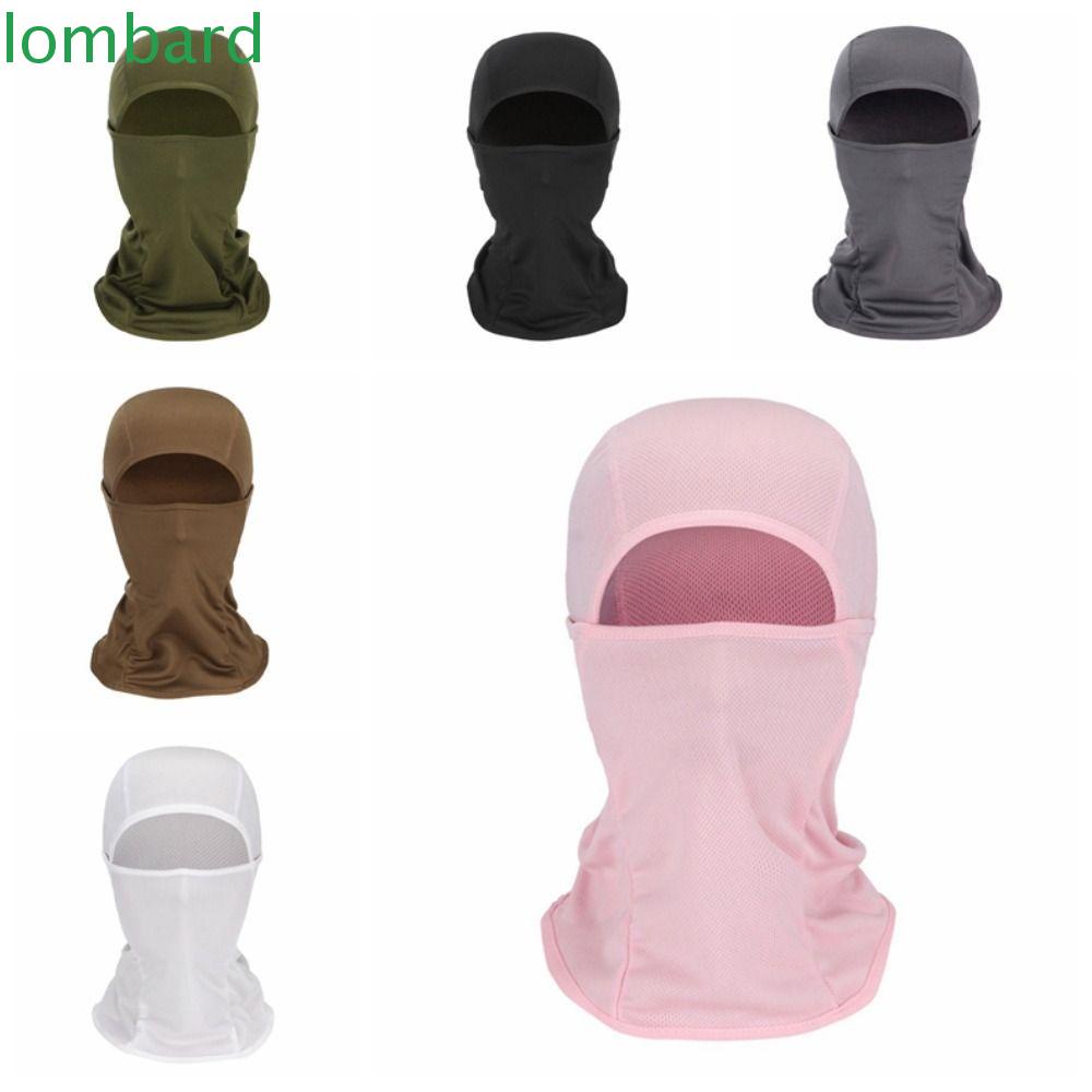 LOMBARD Mũ Mặt Nạ Balaclava Thoáng Khí Che Phủ Toàn Diện Chống Tia UV Chống Gió Bảo Vệ Toàn Diện Cho Nam Và Nữ