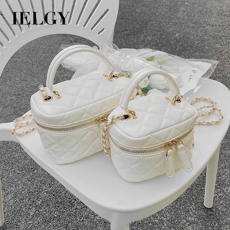 Túi Đeo Vai Đính Đá Phối Dây Xích Dễ Phối Đồ Thời Trang