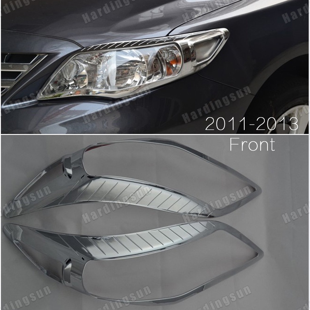Khung Viền Đèn Pha / Đèn Hậu Bằng ABS Màu Chrome Cho Toyota Corolla Altis 2007 2008 2009 2010 2011 2012 2013