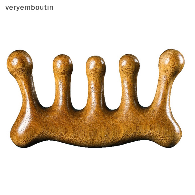 Lược Chải Tóc Mát Xa Da Đầu Bằng Kim Loại Năm Cánh Tiện Dụng