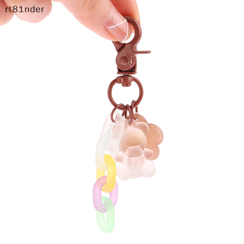 Rt Móc Khóa Mặt Gấu Và Hoa Màu Sắc Ngọt Ngào Cho Nữ