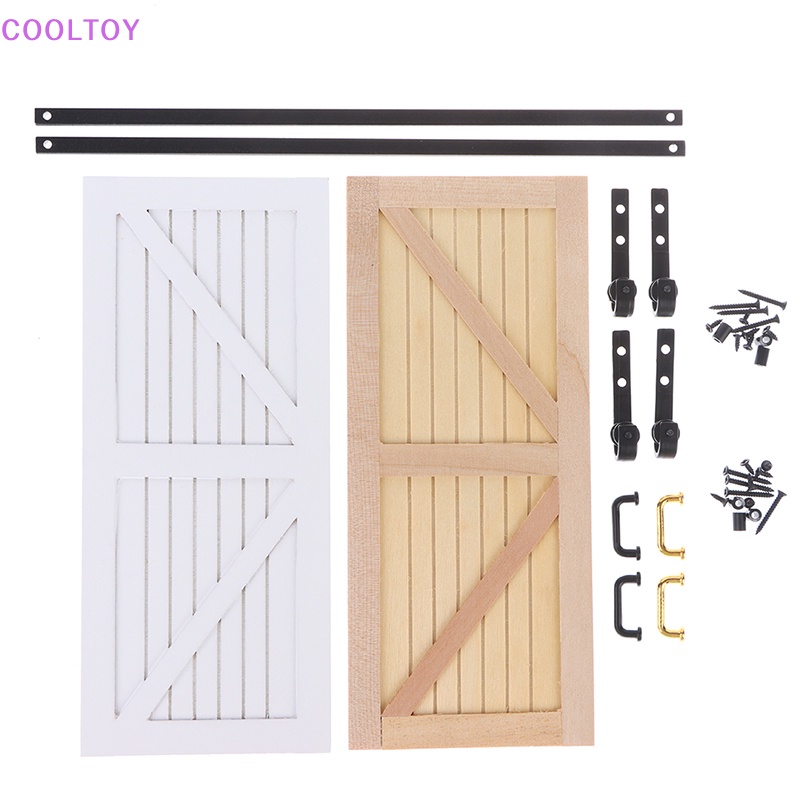 1 Set Mô Hình Cửa Trượt Trang Trí Nhà Búp Bê Tỉ Lệ 1: 12