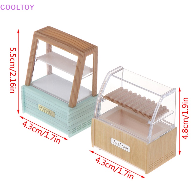 1 Set Mô Hình Tủ Trưng Bày Bánh Mì / Bánh Nướng BBQ / Xúc Xích Tỉ Lệ 1: 12 Trang Trí Nhà Búp Bê