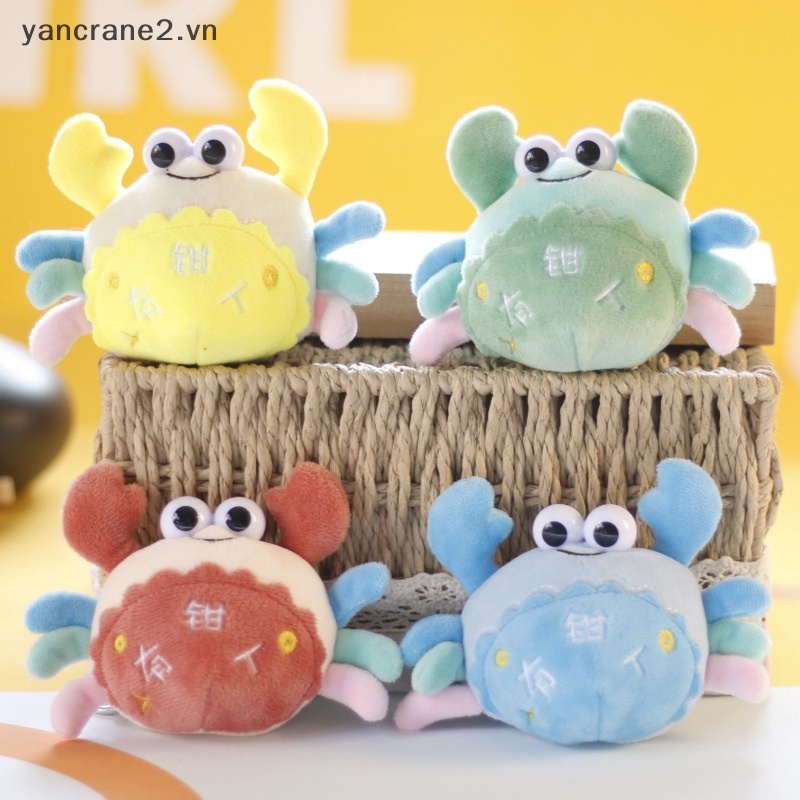 Móc Khóa Hình Cua Nhồi Bông Dễ Thương 12cm {yancrane2.vn}