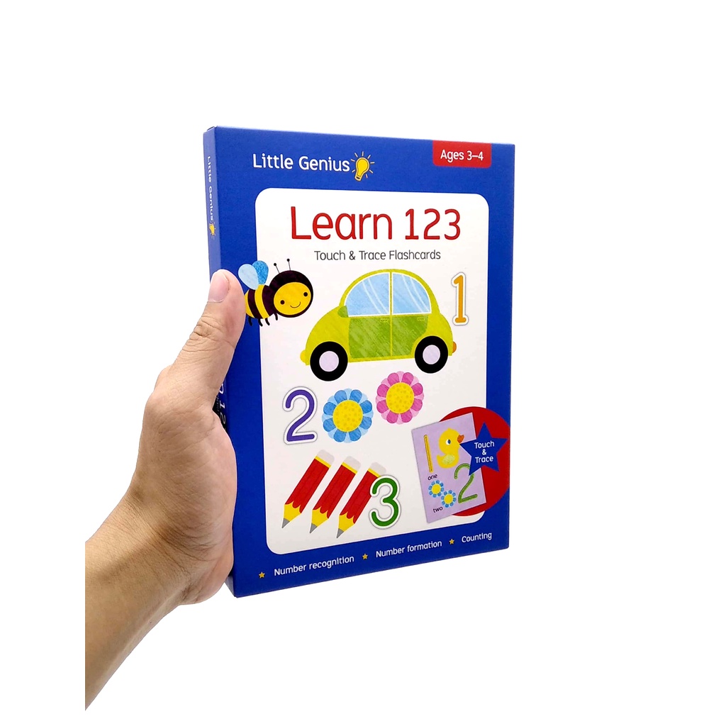 Little Genius Cards: Learn 123 Touch & Trace Educational Fun