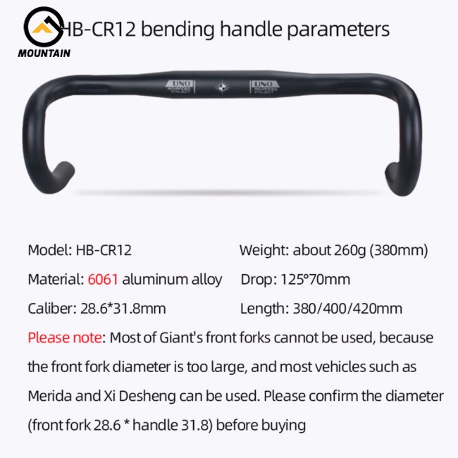 Ghi Đông Xe Đạp Leo Núi Bằng Hợp Kim Nhôm Siêu Nhẹ 31.8mm 380 / 400 / 420