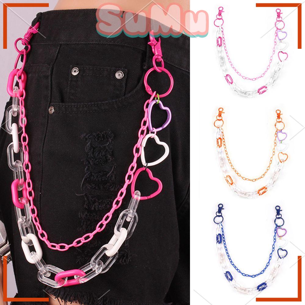 Móc Khóa Acrylic Nhiều Màu Thời Trang Phong Cách Hip hop