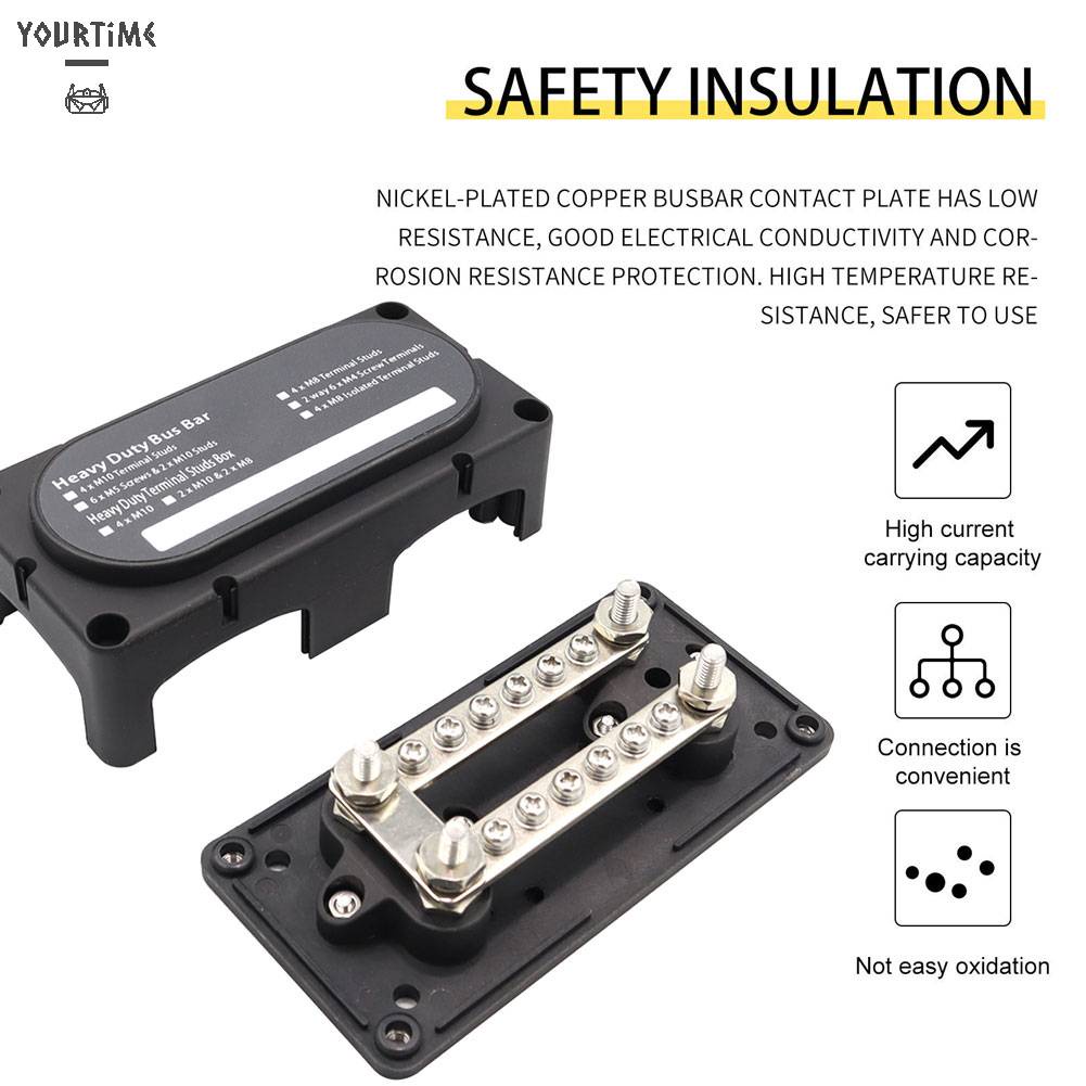 Khối Đấu Nối Đầu Cuối 300A 48V Cho Xe Hơi / Tàu Thuyền / Xe Tải